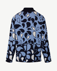 Gollé Haug - Pullover coll - Navy met wit en ice