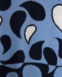 Gollé Haug - Pullover coll - Navy met wit en ice