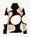 Gollé Haug - Pullover coll - Beige met zwart en off-white