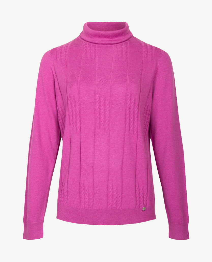 Gollé Haug - Lichte pullover coll - Fuchsia
