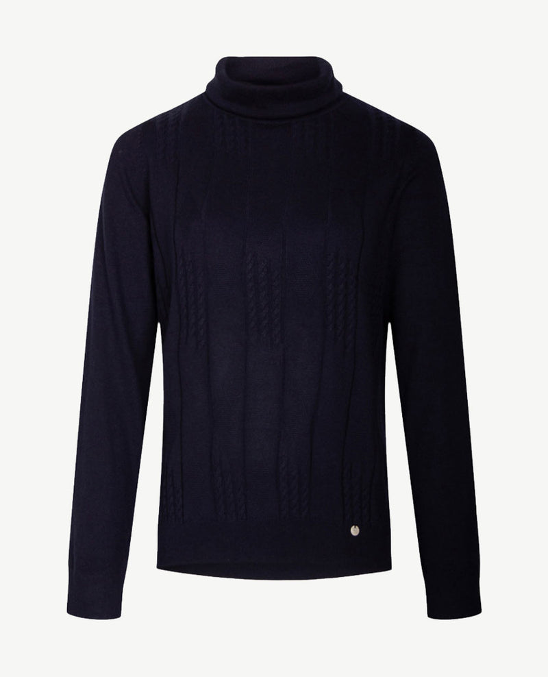 Gollé Haug - Lichte pullover coll - Navy