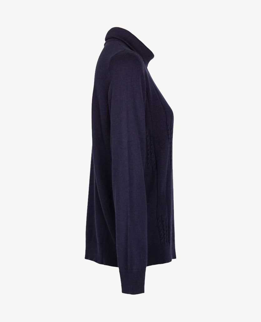 Gollé Haug - Lichte pullover coll - Navy