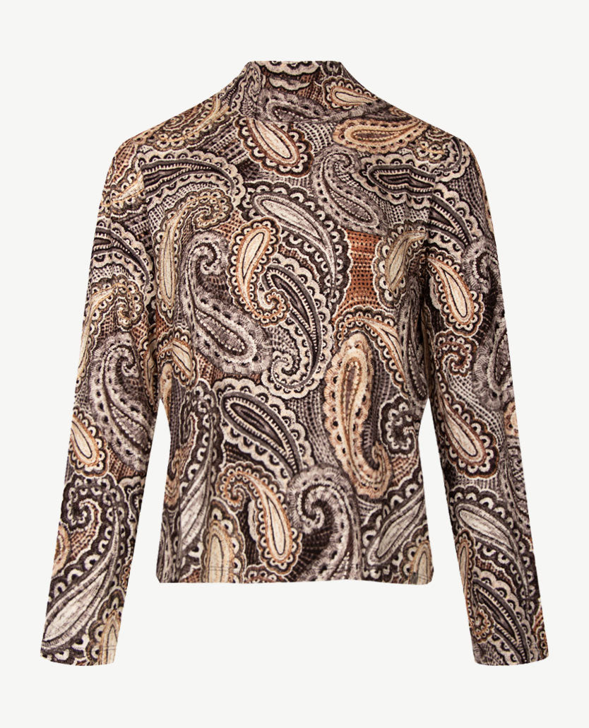 Gollé Haug - Top coll - Zwart, beige, off-white