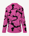 Gollé Haug -  Polo gebreid -  Pink  met zwart