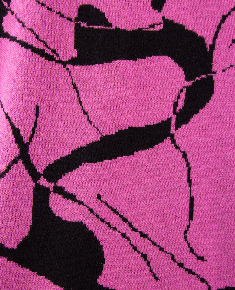 Gollé Haug -  Polo gebreid -  Pink  met zwart