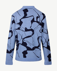 Gollé Haug -  Polo gebreid -  Ice  met navy