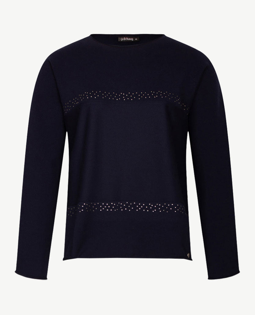 Gollé Haug - Pullover rol boordje - Navy