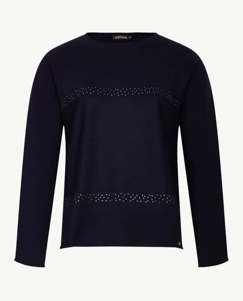 Gollé Haug - Pullover rol boordje - Navy