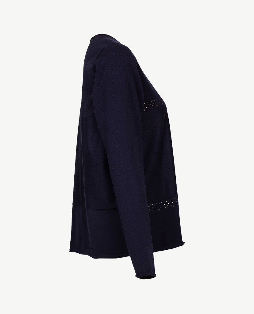 Gollé Haug - Pullover rol boordje - Navy