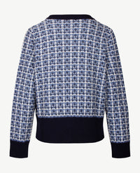 Gollé Haug - Vest 'Chanel' - ronde hals - Navy, off-white en blue