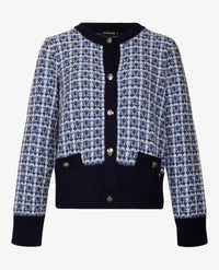 Gollé Haug - Vest 'Chanel' - ronde hals - Navy, off-white en blue