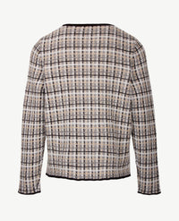 Gollé Haug - Vest met rits - ronde hals - Zwart, off-white en beige