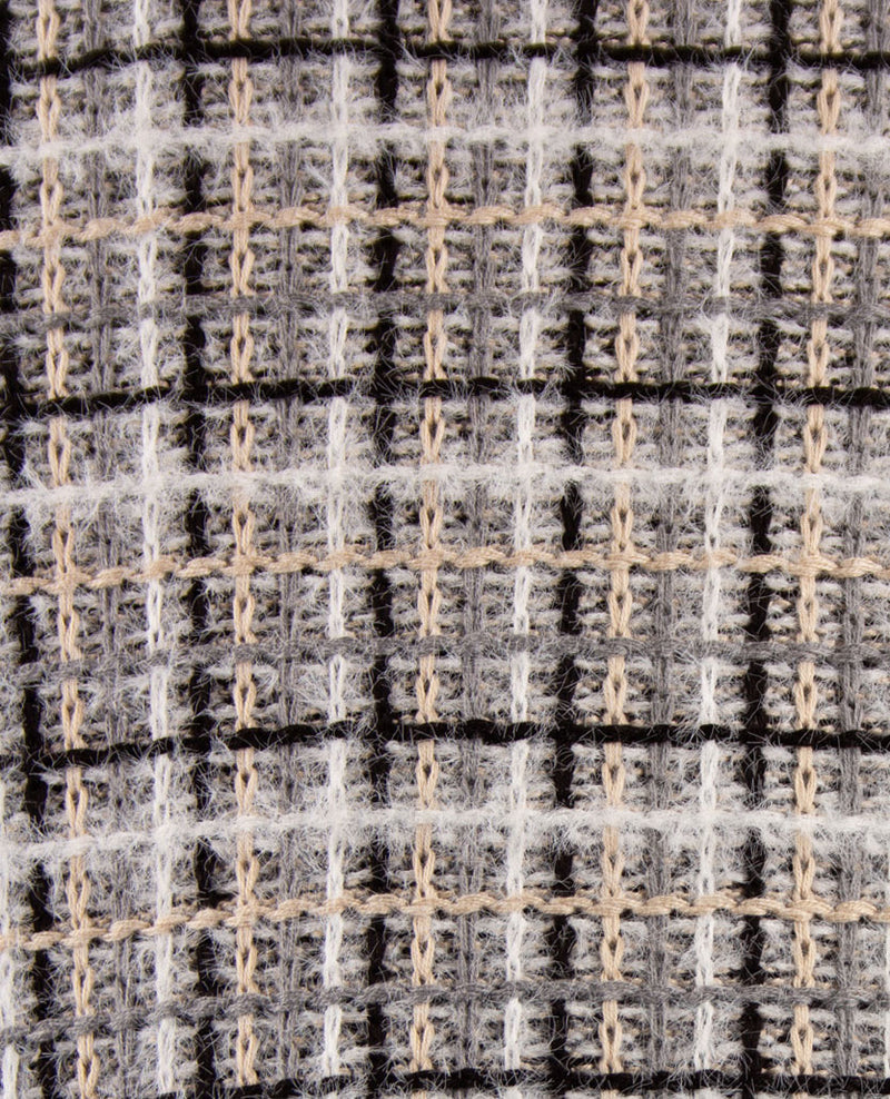 Gollé Haug - Vest met rits - ronde hals - Zwart, off-white en beige