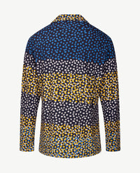 Gollé Haug - Damespolo - Jersey - Navy met oker, kobalt en beige
