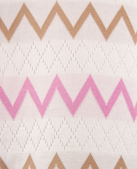 Gollé Haug - Polo - gebreid - Wit met rose en beige-taupe