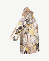 Gollé Haug - Polo - jersey - Beige met wit, taupe en rose en zwart