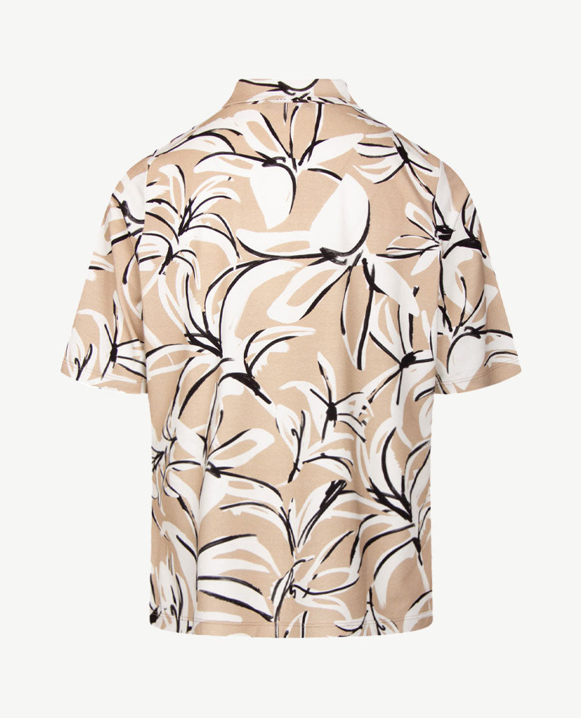 Gollé Haug - Polo - Jersey - Beige met wit en zwart