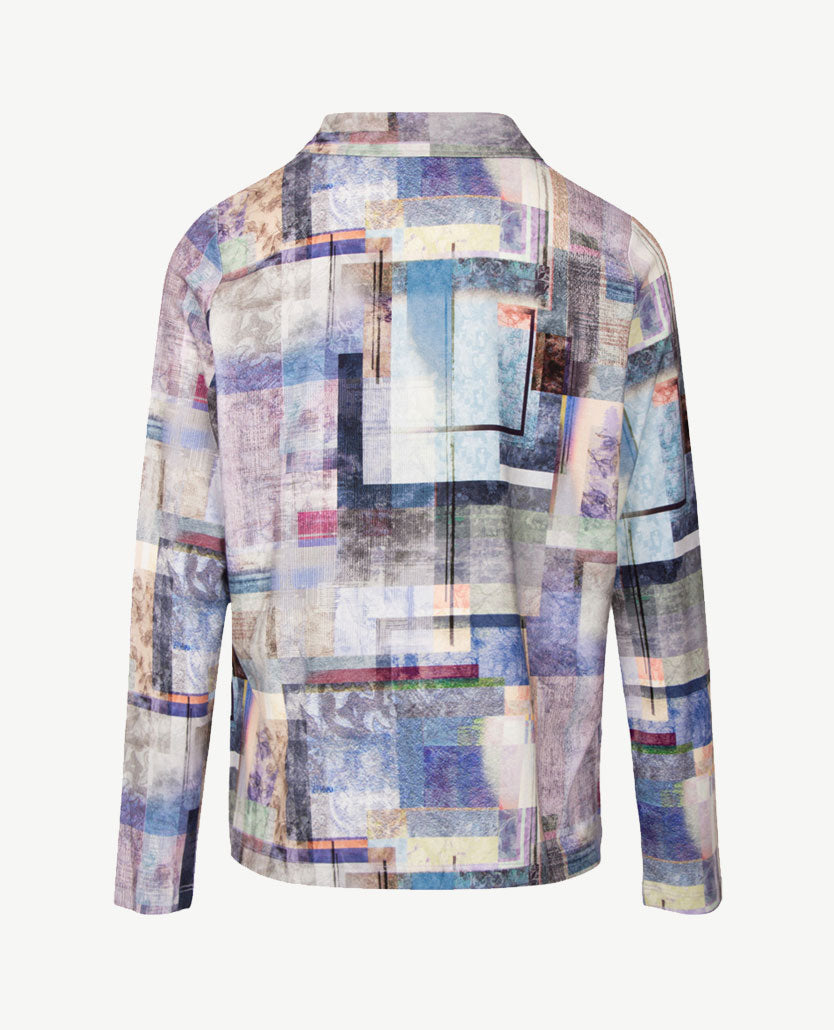 Gollé Haug - Damespolo - Jersey - Blauwen met grijs en cream