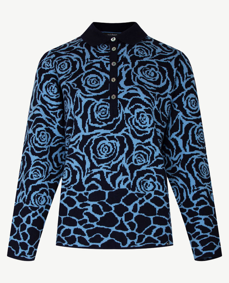 Gollé Haug - Pullover polo - Navy met blue
