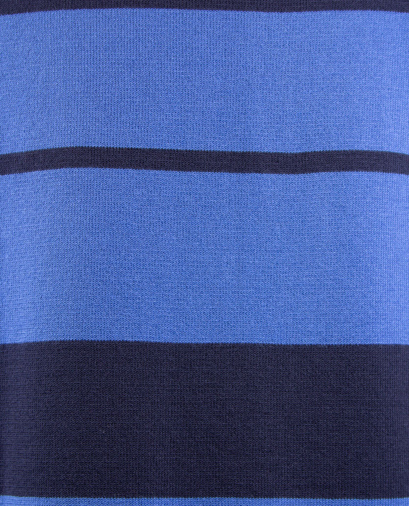 Gollé Haug - Damespullover - Ronde hals - Kobalt met navy en pink