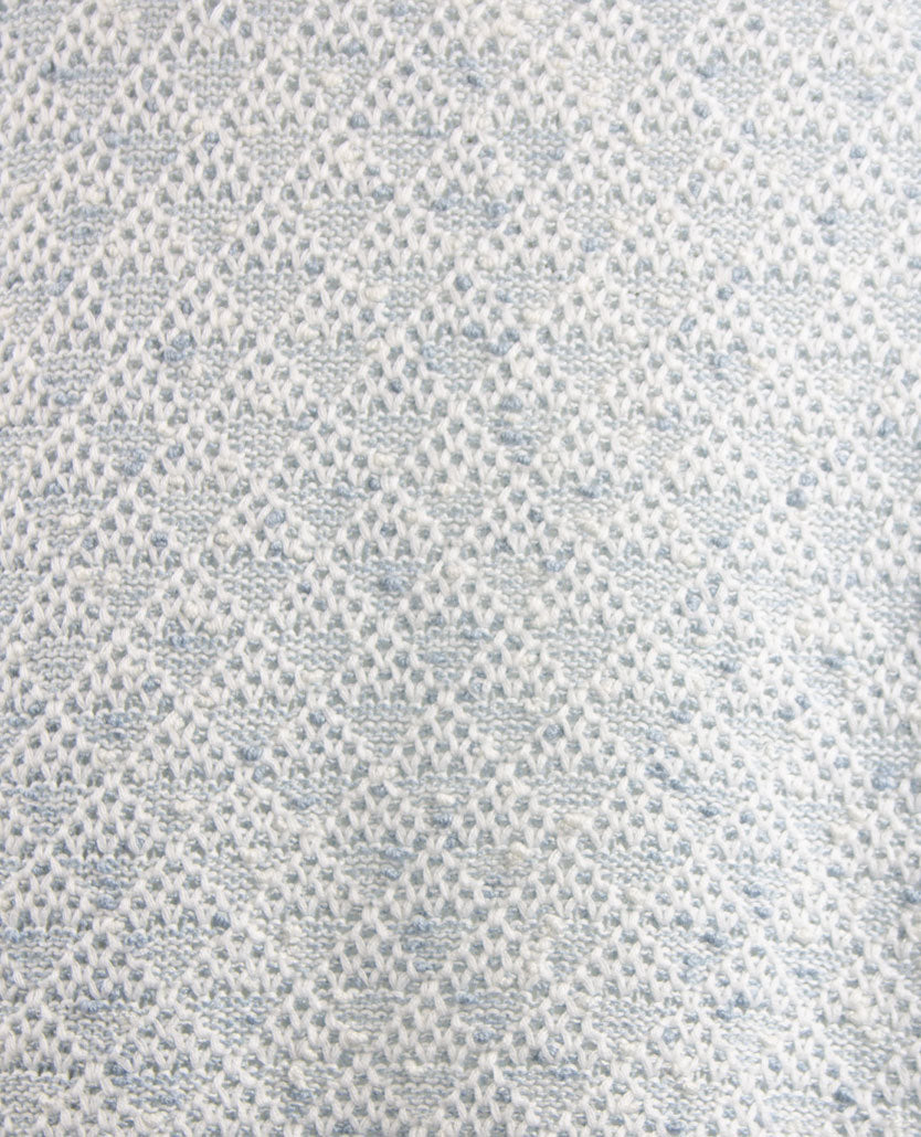 Gollé Haug - Lichte pullover ronde hals - Bouclé wit en blue