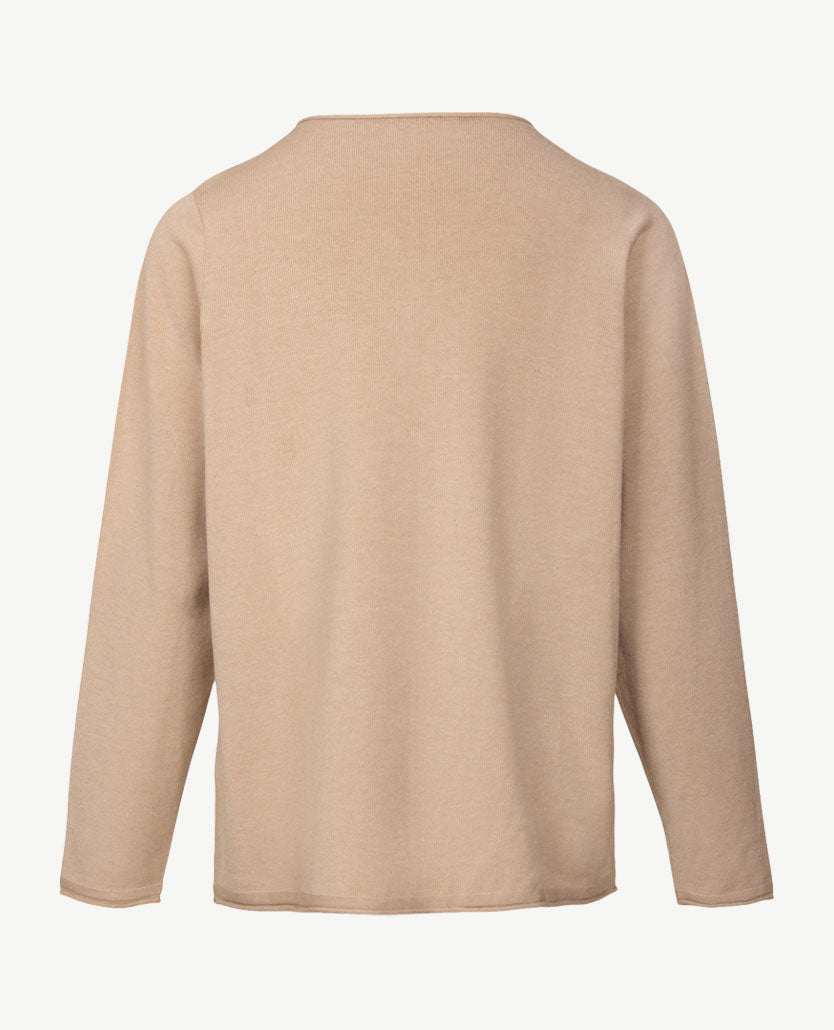 Gollé Haug - Damespullover rol boordje - Beige