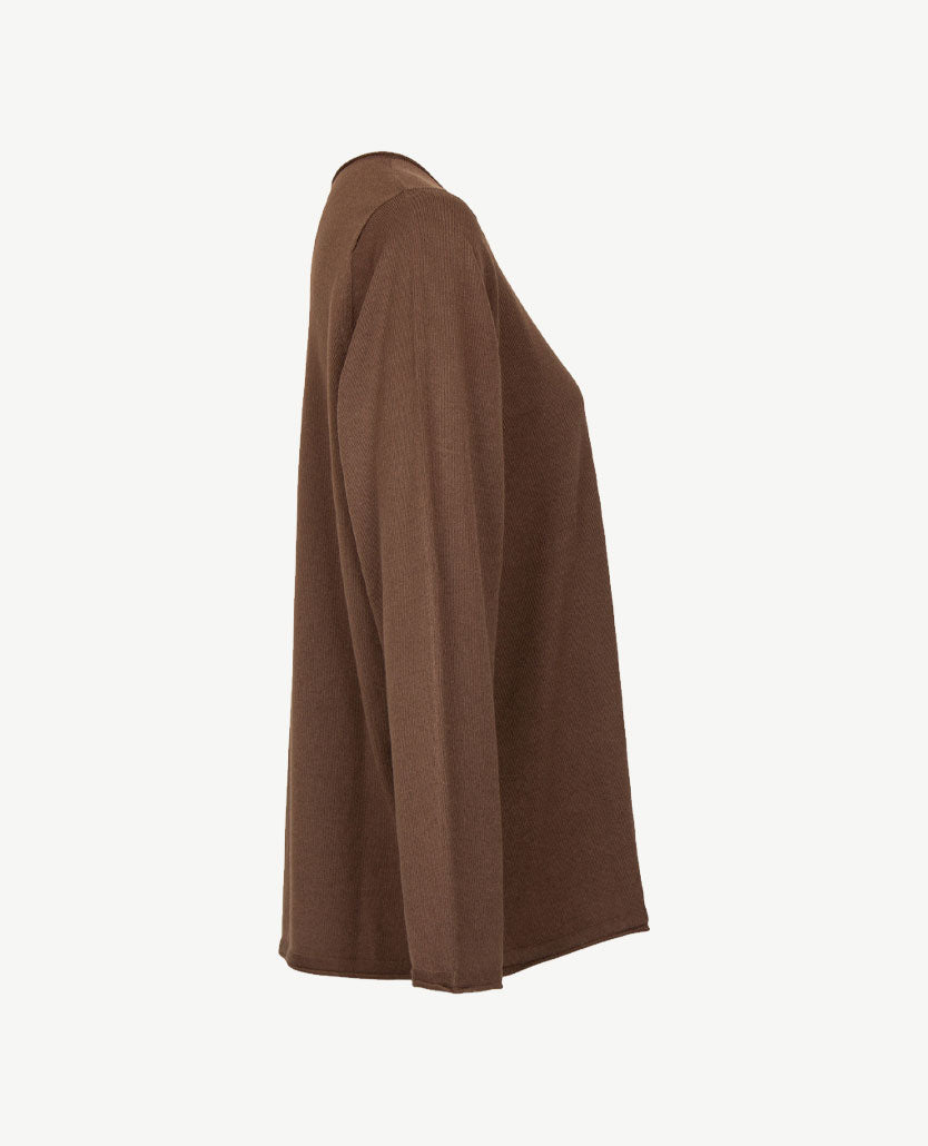 Gollé Haug - Pullover rol boordje - Choco