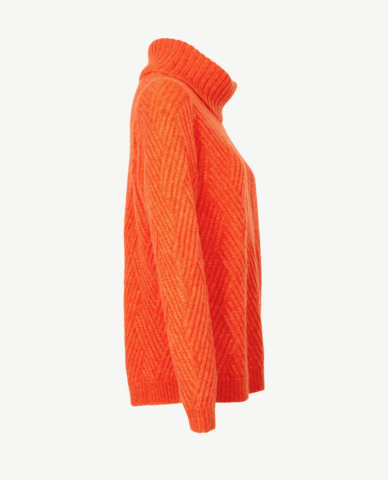 Gollé Haug - Pullover coll - Burnt orange