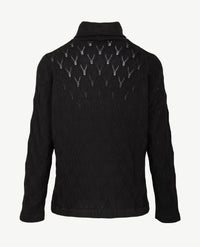 Gollé Haug - Pullover coll - Ajour - Zwart