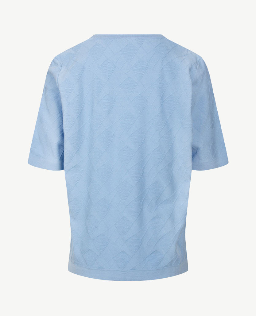 Gollé Haug - Lichte pullover ronde hals - Structuurtje - Blue