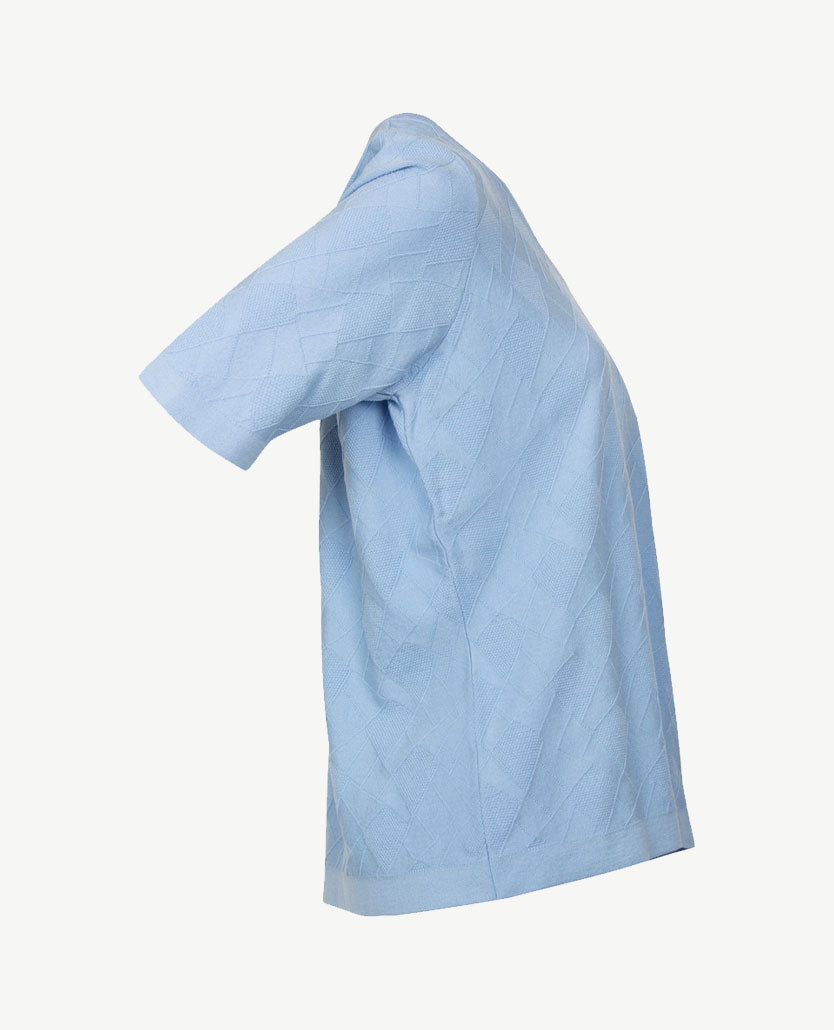 Gollé Haug - Lichte pullover ronde hals - Structuurtje - Blue