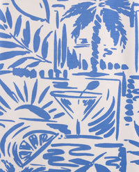 Gollé Haug - Top ronde hals - Kobalt met wit