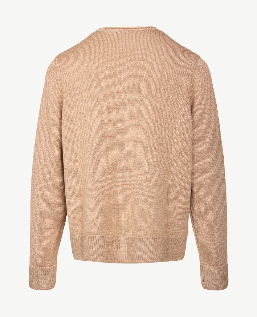 Gollé Haug - Vest met knopen en zakjes - Glans beige-caramel