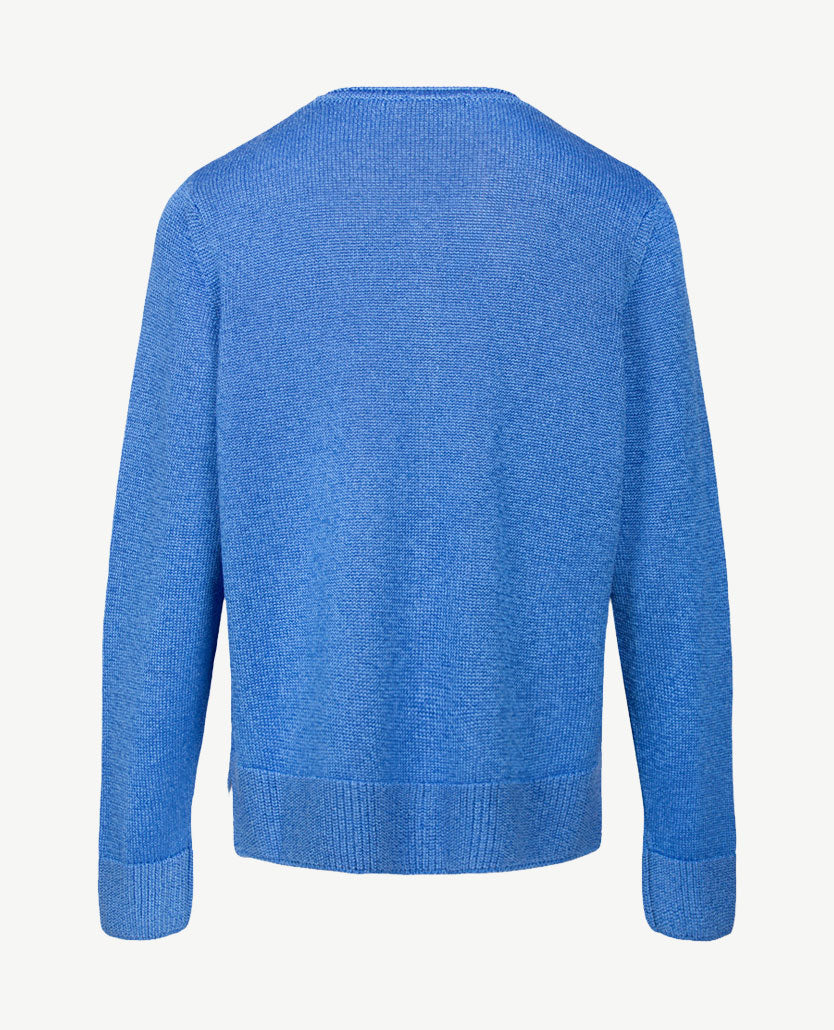 Gollé Haug - Vest met knopen en zakjes - Glans kobalt