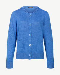 Gollé Haug - Vest met knopen en zakjes - Glans kobalt