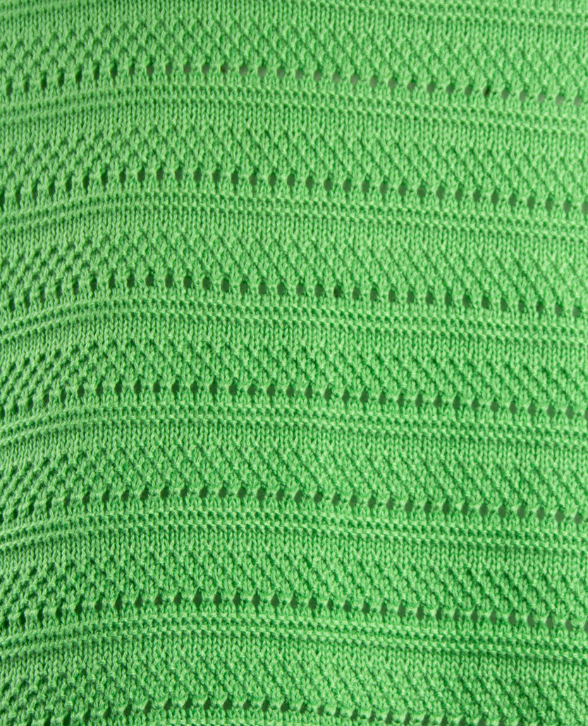 Gollé Haug - Vest met knopen - Fantasiebreisel - Groen