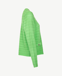 Gollé Haug - Vest met knopen - Fantasiebreisel - Groen