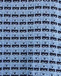 Gollé Haug - Damesvest met knopen en zakken - ronde hals - Navy met staalblauw
