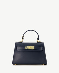 Tas - Grace - Leer - Klein - Navy