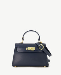 Tas - Grace - Leer - Klein - Navy