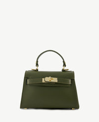 Tas - Grace - Leer - Klein - Mosgroen