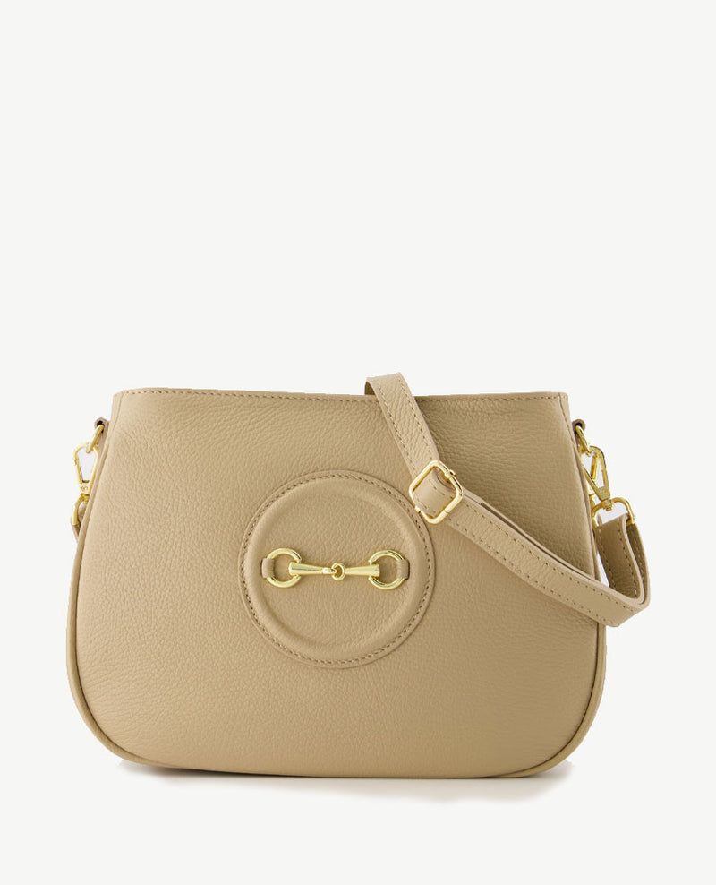 Tas - Louise - Leer - Donker beige