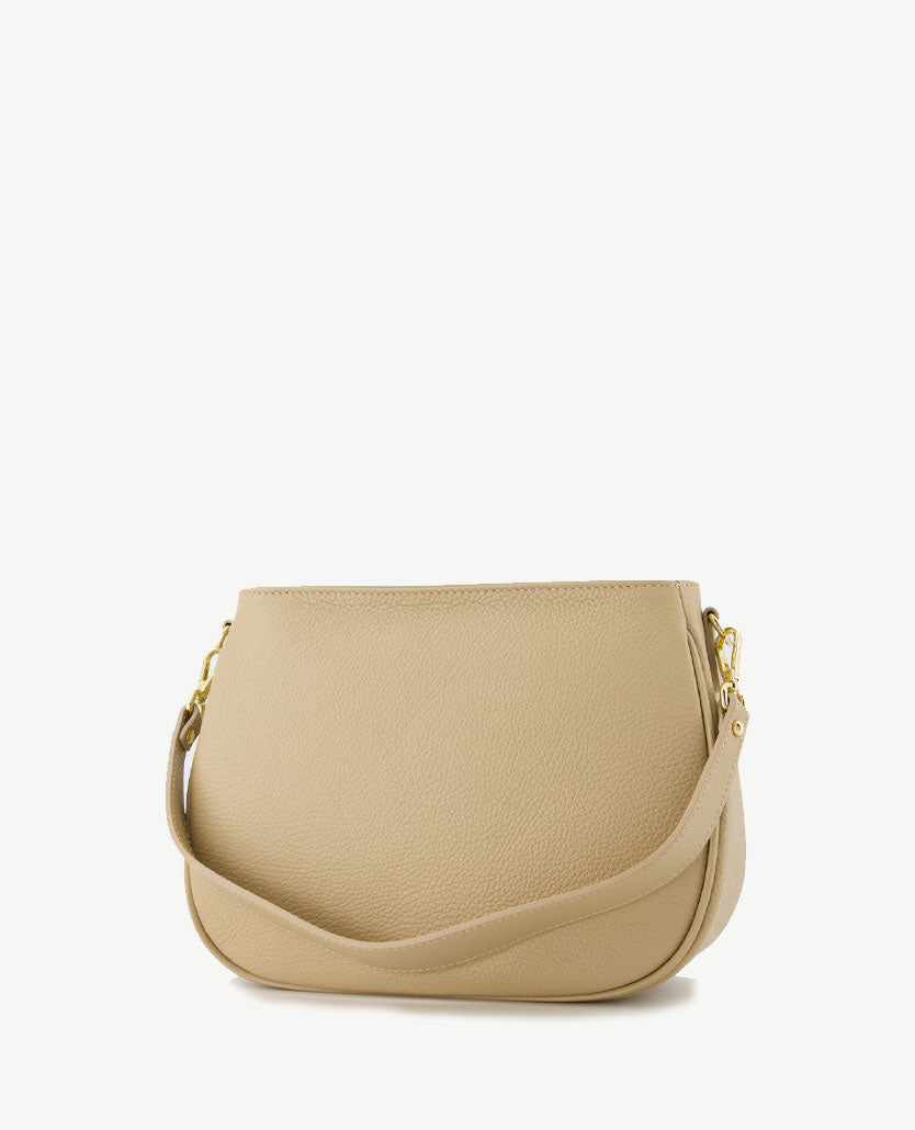 Tas - Louise - Leer - Donker beige