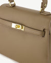 Tas - Helene - Leer - Taupe