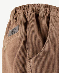 D.Y.P. - Philip - Instapbroek heren met elastische band - Ribcorduroy - Taupe