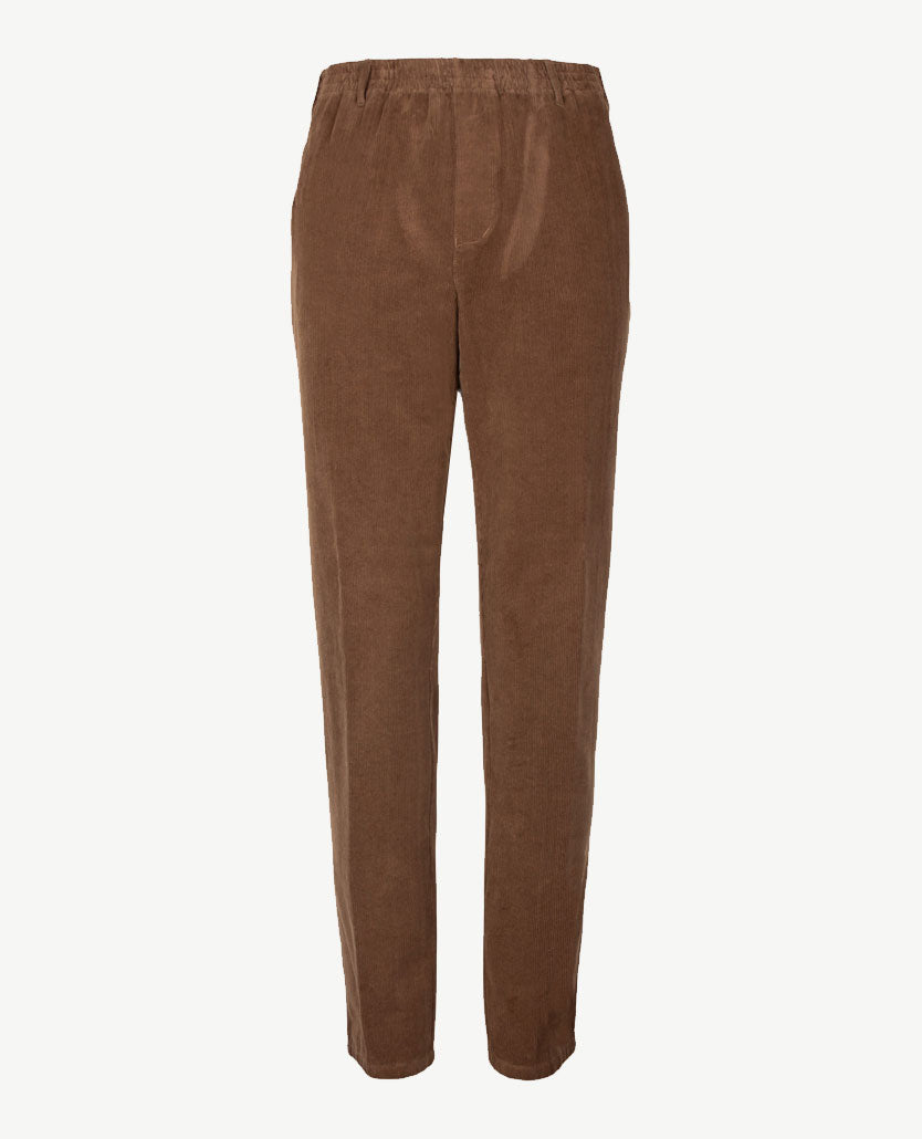 D.Y.P. - Philip - Instapbroek heren met elastische band - Ribcorduroy - Taupe