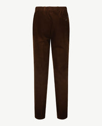 D.Y.P. - Philip - Instapbroek heren met elastische band - Ribcorduroy - Choco