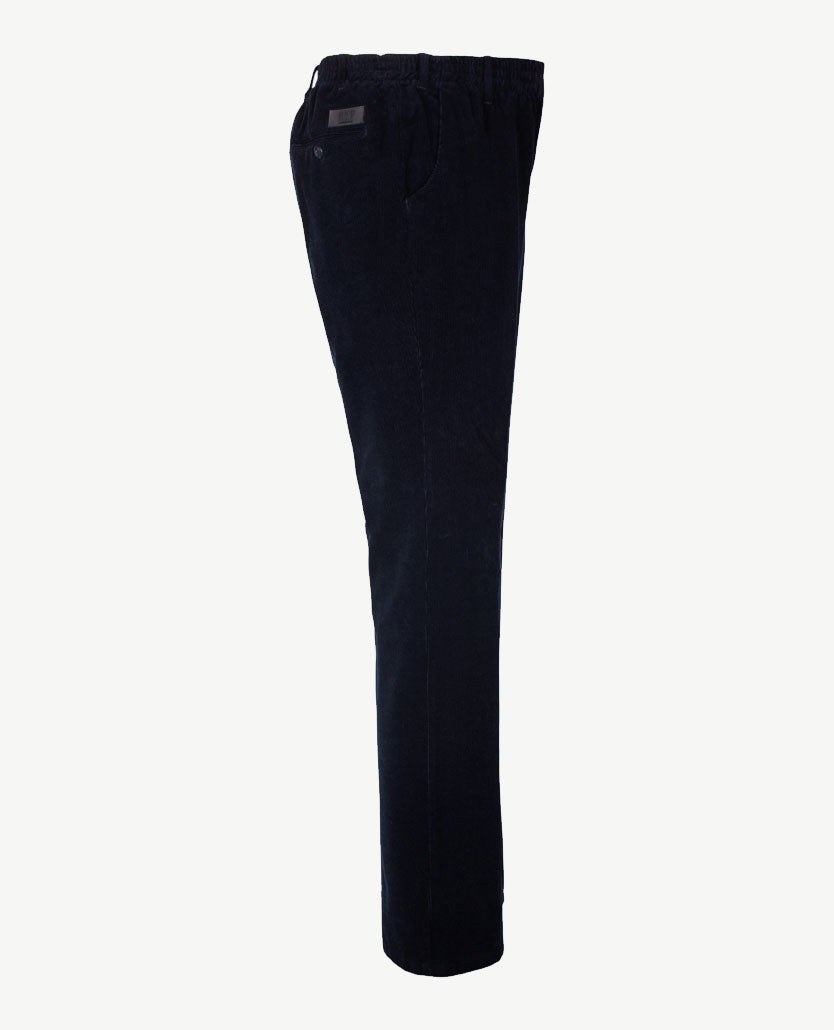D.Y.P. - Philip - Instapbroek heren met elastische band - Ribcorduroy - Navy