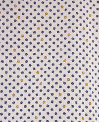 Overhemd korte mouwen met klittenbandsluiting, No Buttons by D.Y.P., navy met geel, detail sluiting en stof