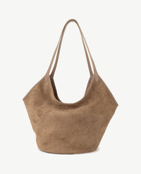 Tas - Jocelyn - Suède en leer - Truffel